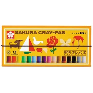 サクラクレパス クレパス 太巻 16色 ゴムひも付 LP16R Amazon.co.jp: サクラクレパス クレパス 16色 ゴムバンド付き